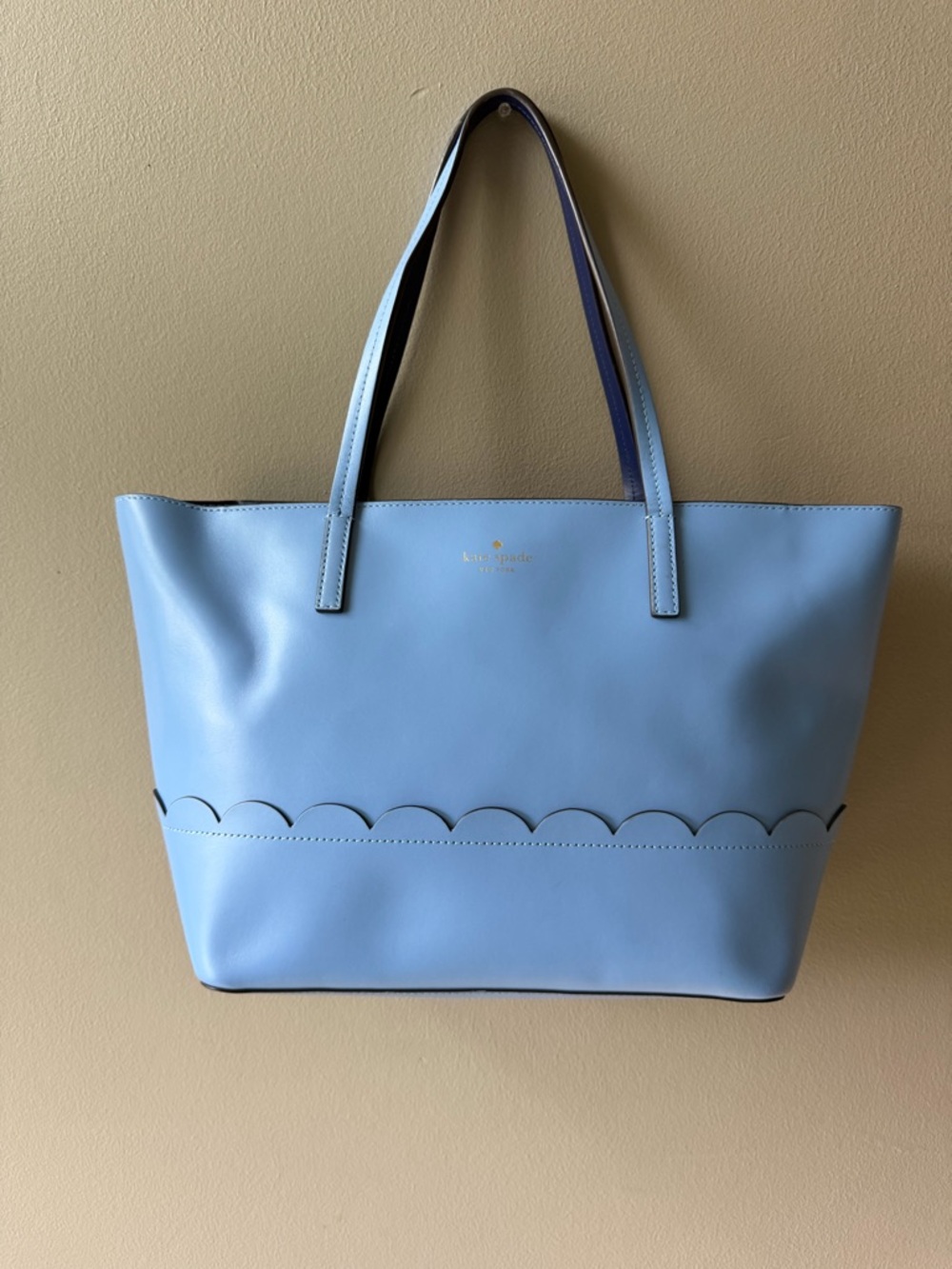 Kate Spade Bradbury Street Lida Periwinkle Leather Tote WKRU5203